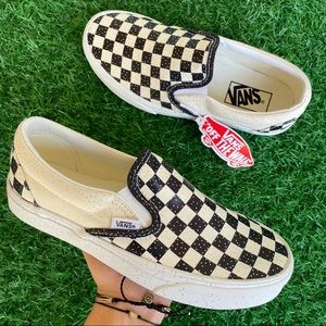 Vans Classic Slip On Checkerboard Glitter